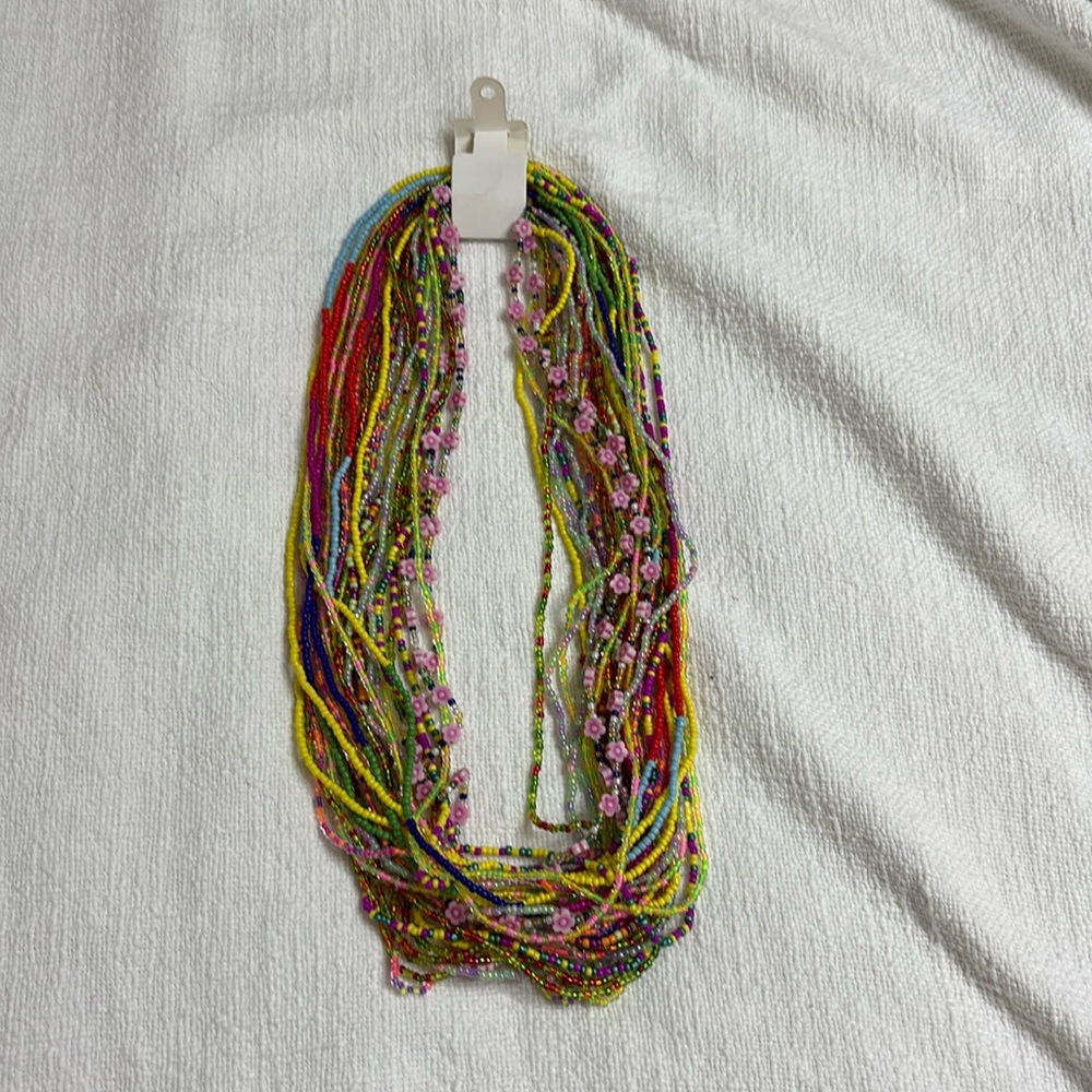 Pack of 35 Multicolor Beaded Body Chains